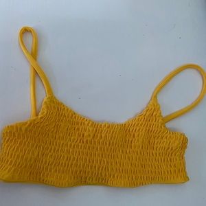 yellow bikini top